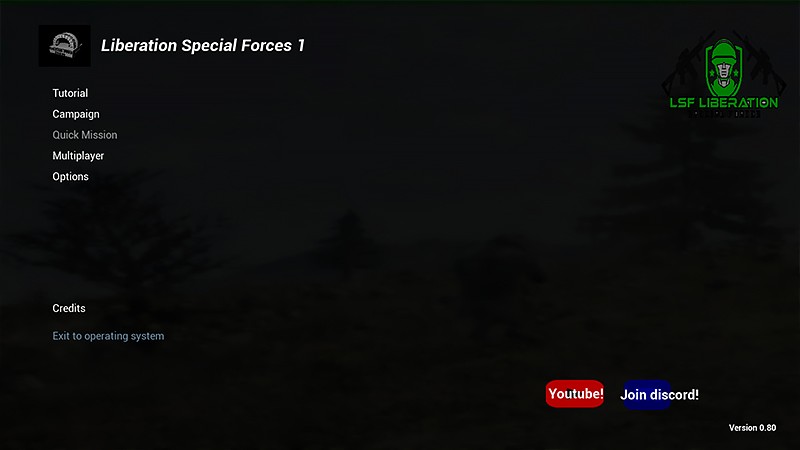 『Liberation Special Forces』のホーム画面