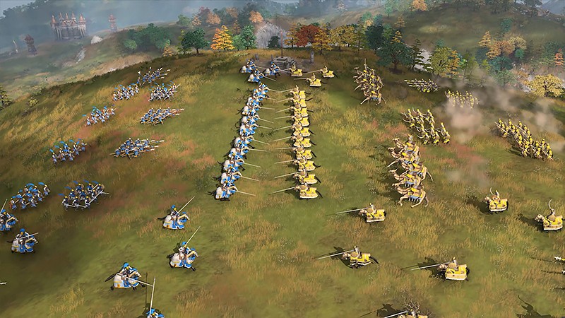 『Age of Empires IV: Anniversary Edition』の戦闘シーン