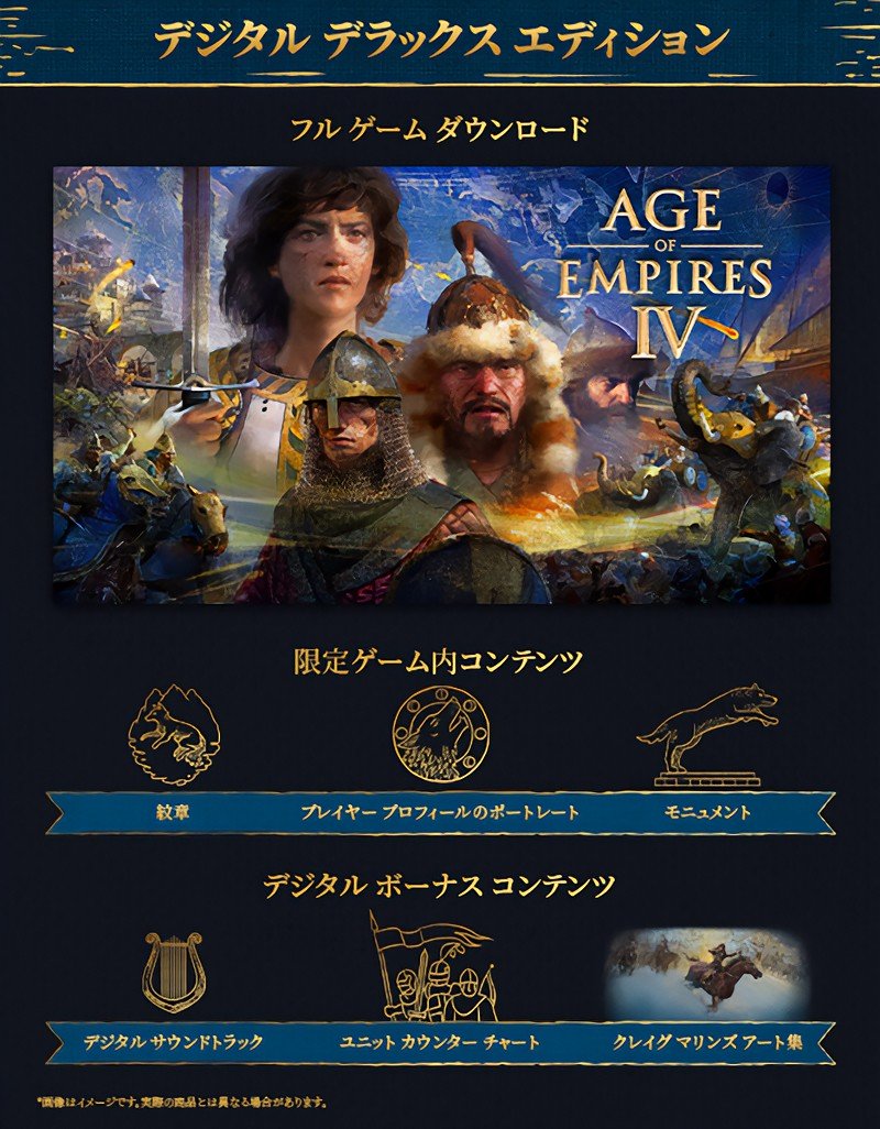 『Age of Empires IV: Anniversary Edition』のデラックス・エディション