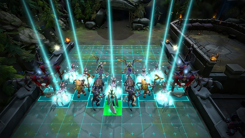 『Legion TD 2 - Multiplayer Tower Defense』のファイター配置画面