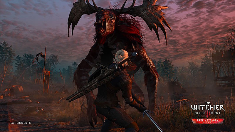 『The Witcher 3: Wild Hunt』のバトルシーン