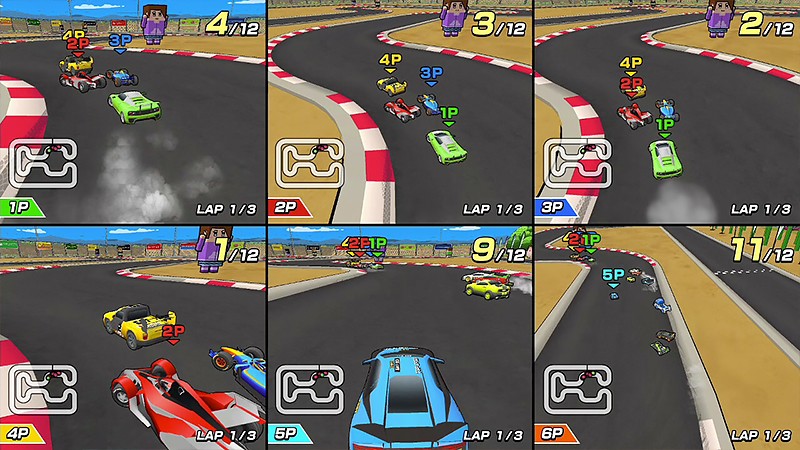 6名で遊べる『みんなのラジコンGP』