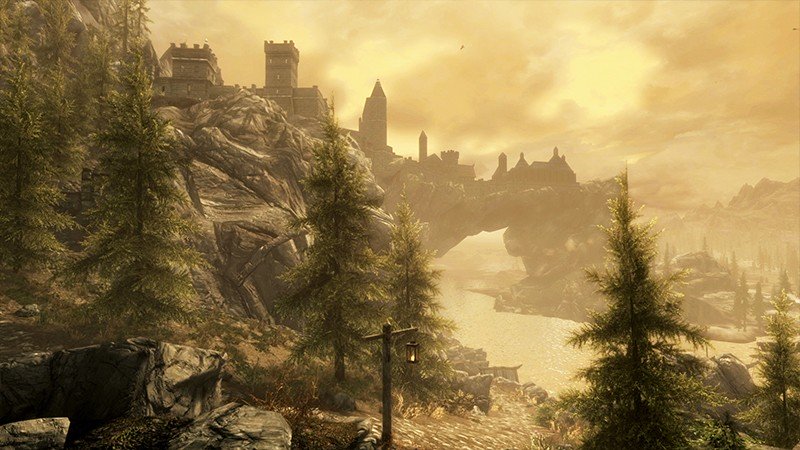 『The Elder Scrolls V: Skyrim (ジ・エルダー・スクロールズ・ファイブ・スカイリム)』のソリチュード城周辺