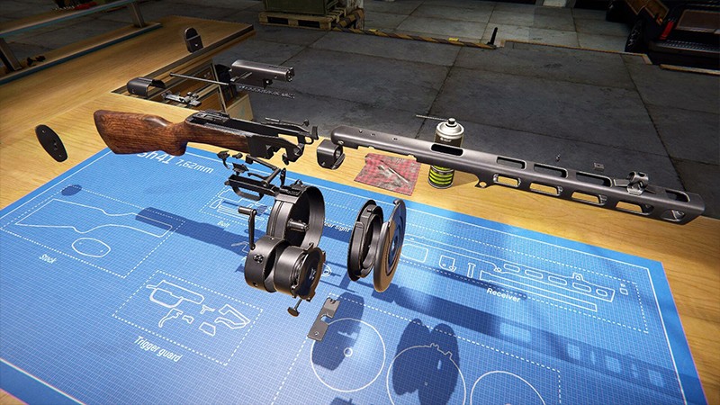 パーツ単位で銃器を分解できる『Gunsmith Simulator』