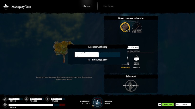 プレイ画面の一例