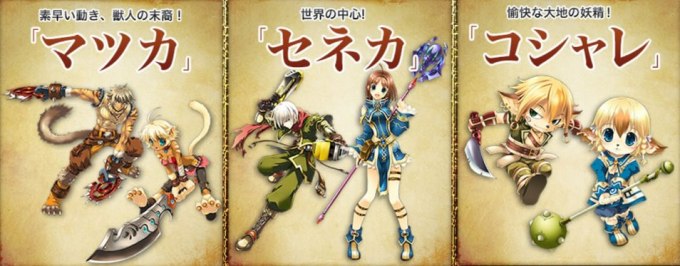 3つの種族からプレイヤーキャラクターを作れる!