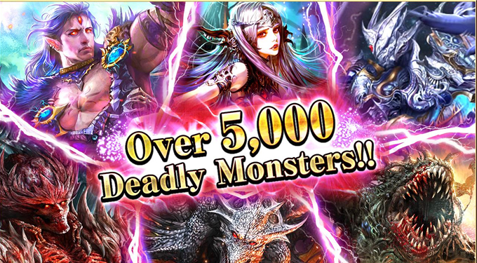 登場モンスターは2,800種類以上!